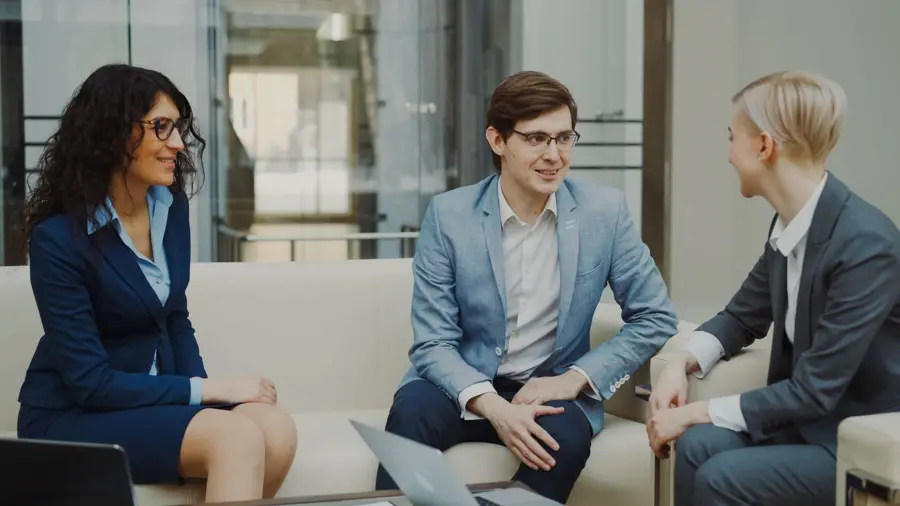 Business meeting in a modern office